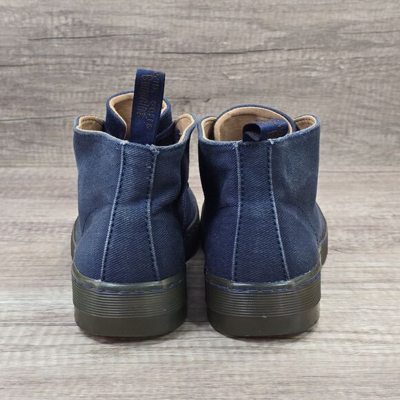 Dr. Martens Mayport Men's Size 8 Blue Canvas Twill Chukka Ankle Boots - Picture 4 of 9